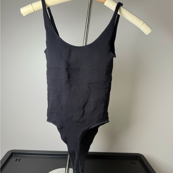 naked wardrobe Tops - Naked Wardrobe Black Seamless Ribbed Bodysuit XS